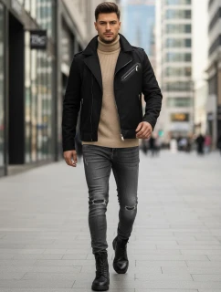 Pánska zimná bunda ramones black FashionStreet TX4660z