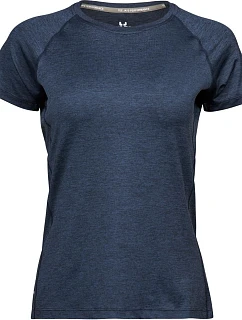 Tee Jays TJ 7021 Dámske športové tričko CoolDry 18.7021 tmavomodrá melírovaná