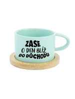 ZASE O DEN BLÍŽ DO DŮCHODU - mint hrníček makronka 200 ml
