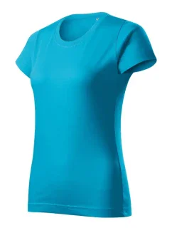 Základné voľné tričko tyrkysová