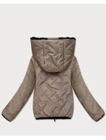 Dámska obojstranná prechodná bunda S'West beige-black (B8546-1201)