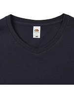 Fruit of the Loom Iconic 150 V-Neck T Tričko s výstrihom do V 16.1442 biele