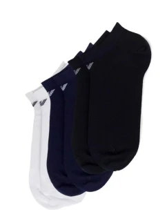 Emporio Armani Ponožky Calza Cotton Comfortable 3-Pack Navy Blue Black White