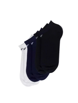 Emporio Armani Ponožky Calza Cotton Comfortable 3-Pack Navy Blue Black White