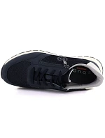Pánske ľahké tenisky na zips tmavomodré Bugatti 325-ATL02-2500-4100