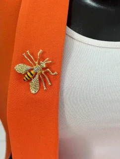 Brošňa včela A-2-21-9 čierny