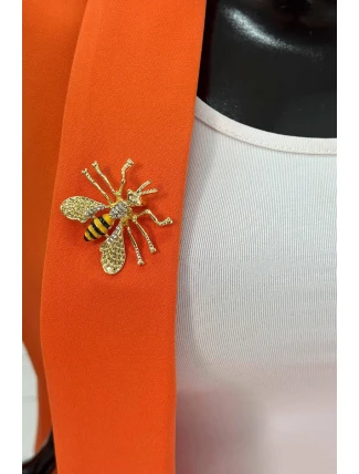 Brošňa včela A-2-21-9 čierny