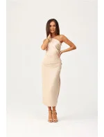 Večerné šaty SUK0411 zlaté - Roco Fashion