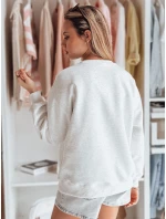 Dámska nadrozmerná mikina s výšivkou EASYJOY sivá FashionStreet BY1517 Dámska nadrozmerná mikina s výšivkou EASYJOY sivá FashionStreet BY1517