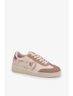 Niskie Buty Sportowe Damskie Z Eko Skóry Beżowe Iladira