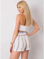 Šortky RO SN 2514.34P biela a modrá Šortky RO SN 2514.34P biela a modrá