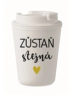 STAY THE SAME - biely termohrnček 300 ml