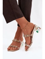 Žabky na podpätku model 225137 Krok vo veľkom štýle