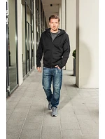 Build your Brand BY 012 Mikina s kapucňou z hrubej bavlny 56.0012 bordová