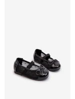 Balerinki Dziecięce Z Kokardką Czarne Jellema