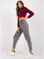 Džínsové nohavice MR SP 255.56P tmavo šedá