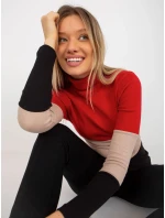 Dámska blúzka RV BZ 8465 1.08P čierna a červená - FPrice