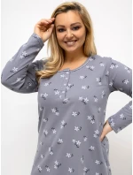 DU KN nočná košeľa FP 606.09 tmavosivá