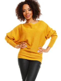 Sveter s netopierími rukávmi model 84280 PeeKaBoo
