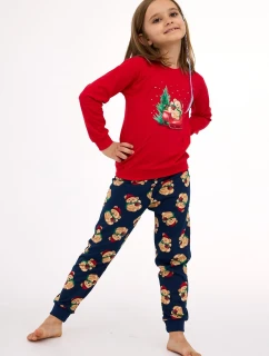 Cornette Detské dievčenské pyžamo 594/186 Teddy length/r Christmas 86-128