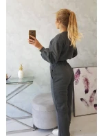 Zateplená súprava s krátkou mikinou grafitová Zateplená súprava s krátkou mikinou grafitová