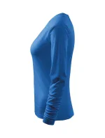 Elegance košeľa pre ženy azúrovo modrá