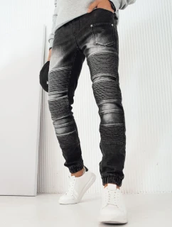 Pánske džínsové nohavice jogger čierne FashionStreet UX4222