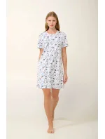 Vamp - Bavlnená nočná košeľa s krátkym rukávom 21952 - Vamp Vamp - Bavlnená nočná košeľa s krátkym rukávom 21952 - Vamp