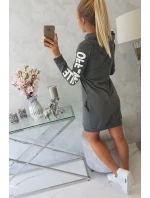 Off White šaty graphite melange