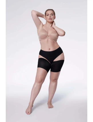 Pohodlné stehenné pásy čierne - Julimex