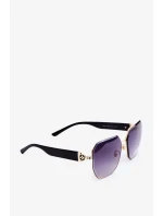 Dámske slnečné okuliare UV400 čierno-zlaté Dámske slnečné okuliare UV400 čierno-zlaté