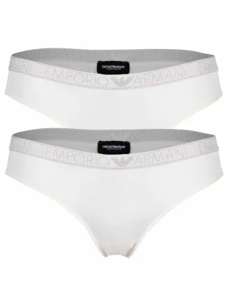 Dámske nohavičky 2PACK 163334 3F223 09210 ecru - Emporio Armani