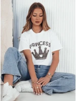 Dámske tričko PRINCY biele FashionStreet RY2390 Dámske tričko PRINCY biele FashionStreet RY2390