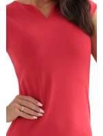 132-9 Klasické priliehavé šaty - červené 132-9 Klasické priliehavé šaty - červené