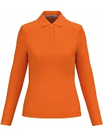 Kariban K 244 Dámske polo s dlhým rukávom z piké 20.K244 oranžové Kariban K 244 Dámske polo s dlhým rukávom z piké 20.K244 oranžové