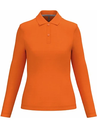 Kariban K 244 Dámske polo s dlhým rukávom z piké 20.K244 oranžové Kariban K 244 Dámske polo s dlhým rukávom z piké 20.K244 oranžové