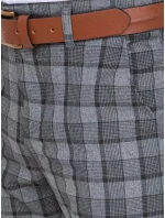 Pánske tmavosivé nohavice FashionStreet UX3789