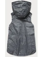 Šedá dámska rozšírená obojstranná vesta (B8006-70)