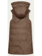 Béžová dámska dlhá obojstranná vesta (B8248-11) Béžová dámska dlhá obojstranná vesta (B8248-11)