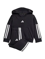Adidas Essentials Joggers 3 Stripes Fleece Hoodie Black JD6484 Adidas Essentials Joggers 3 Stripes Fleece Hoodie Black JD6484