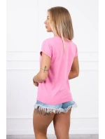 Nakupovanie je moja kardio blúzka svetlo ružová