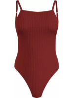 Dámske jednodielne plavky SQUARE NECK ONE PIECE KW0KW02381XNN - Calvin Klein