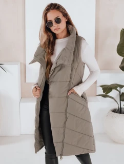 Dámska prešívaná vesta SERKIS zelená FashionStreet TY3279