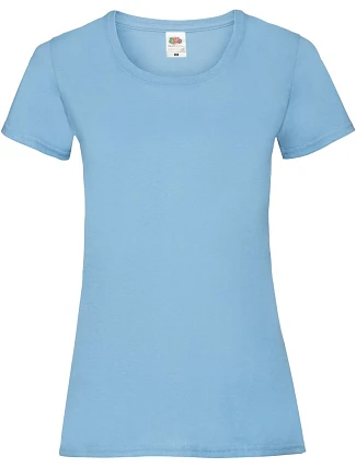 Fruit of the Loom Lady-Fit Valueweight T Dámske tričko 16.1372 sky blue Fruit of the Loom Lady-Fit Valueweight T Dámske tričko 16.1372 sky blue