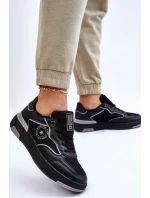 Damskie Sportowe Buty Big Star LL274443 Czarno-Szare