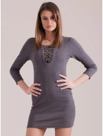 Šaty EN SK 3762.03 šedá