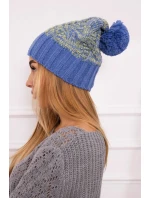 Paris fleecová čiapka K213 modrá+kiwi