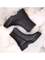 Pohodlné zateplené kožené topánky pre ženy Remonte W RKR622 black - Rieker Pohodlné zateplené kožené topánky pre ženy Remonte W RKR622 black - Rieker