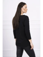 Blúzka s potlačou Summer Girl čierna