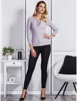 Blúzka CZ BZ 4250.06 tmavo lila